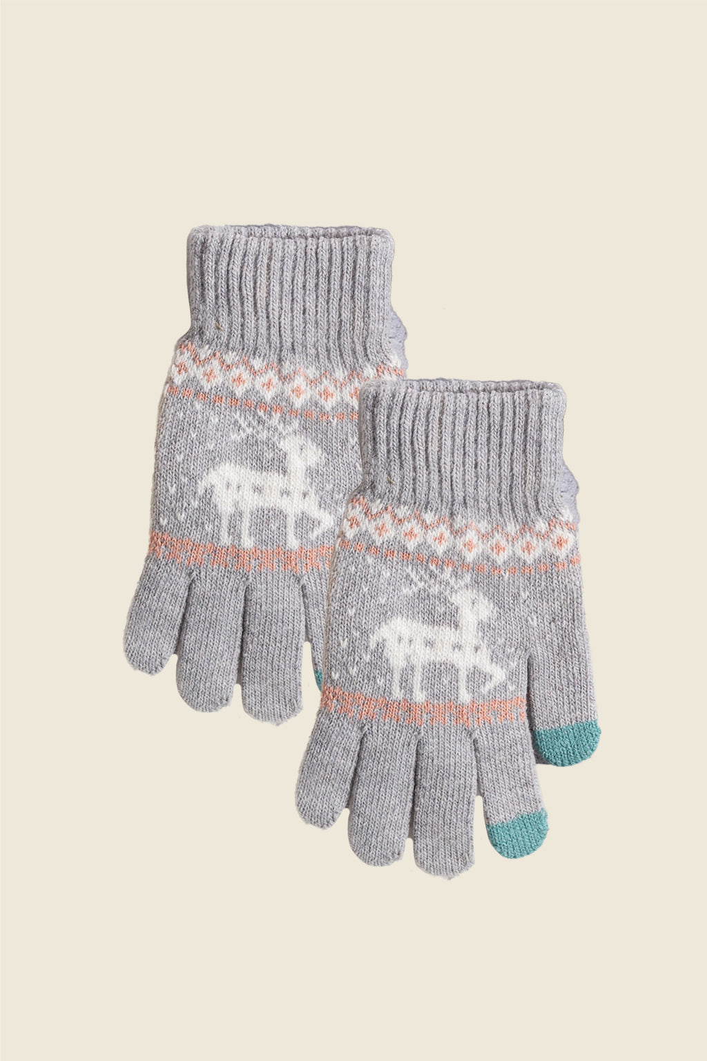Reindeer Knit Gloves
