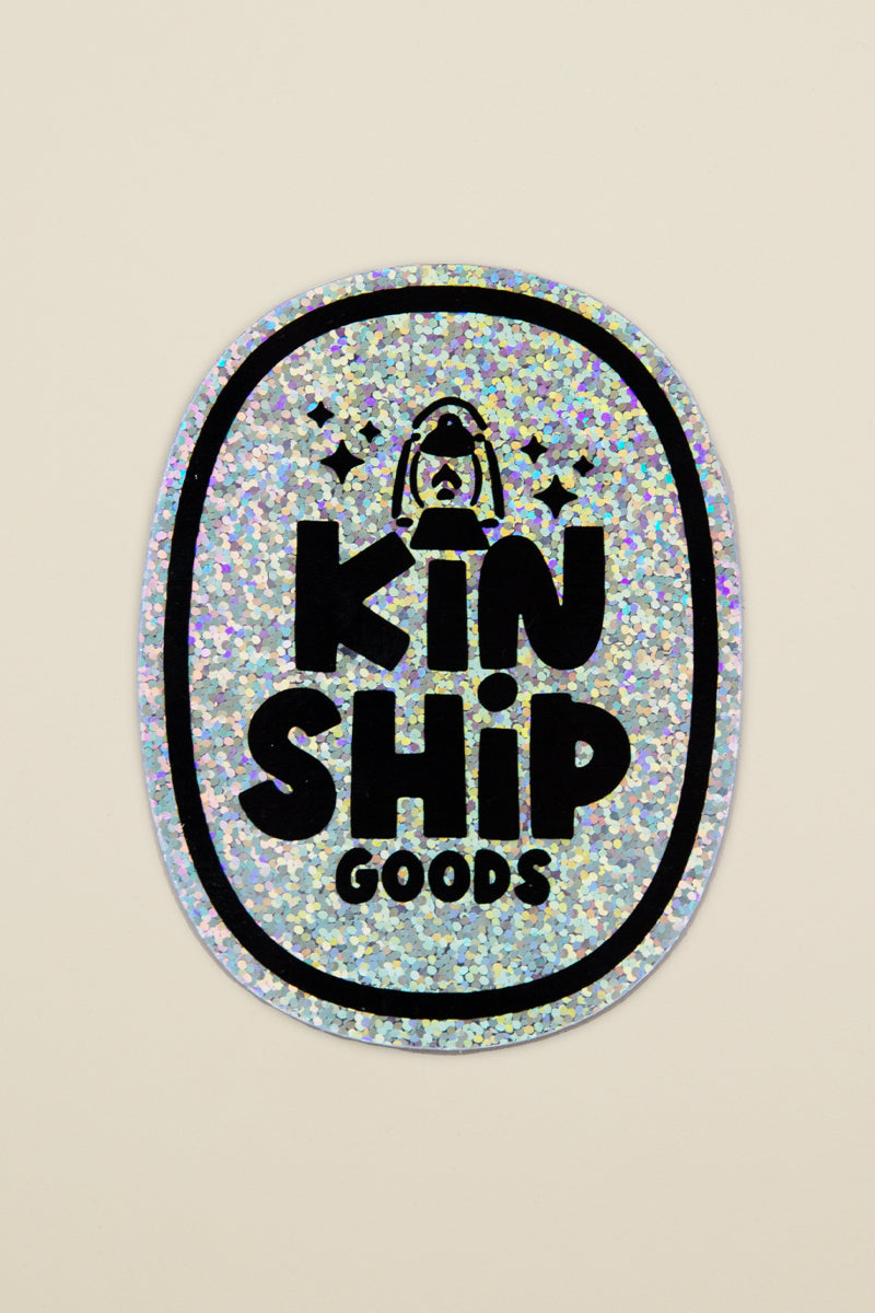 kin ship is magic glitter sticker