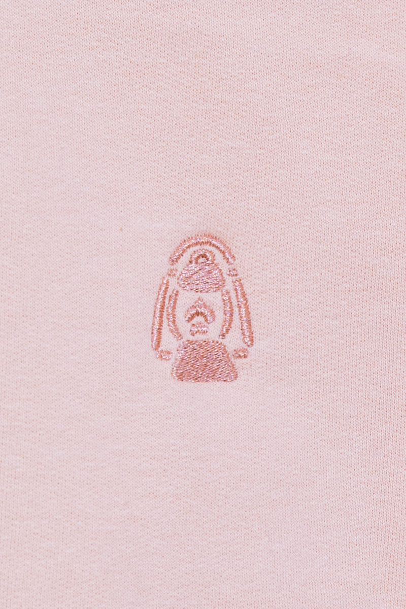 Lantern Embroidered Sweatshirt, Dusty Rose