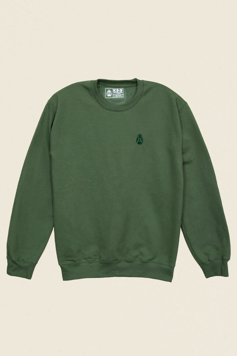 Lantern Embroidered Sweatshirt, Green