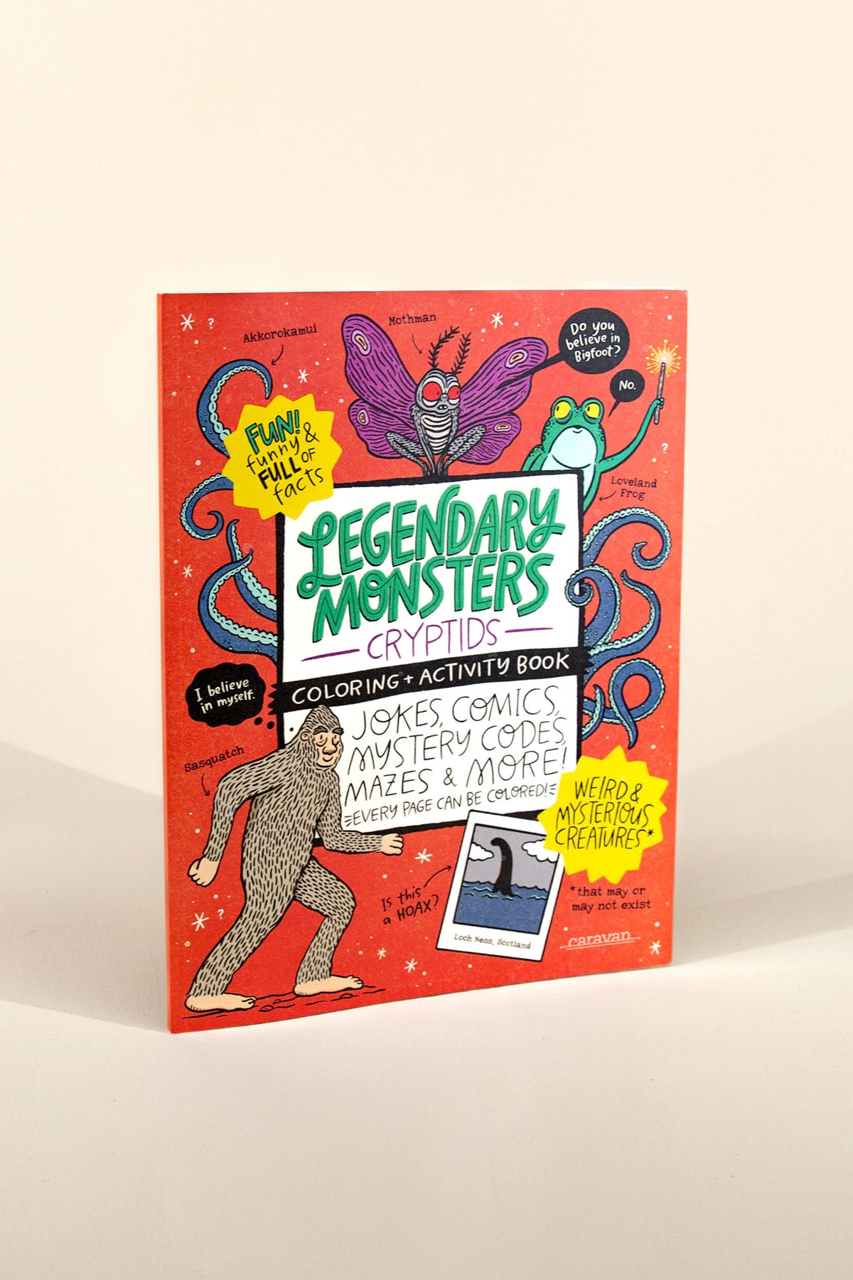 legendary monsters cryptids coloring &amp; activity book