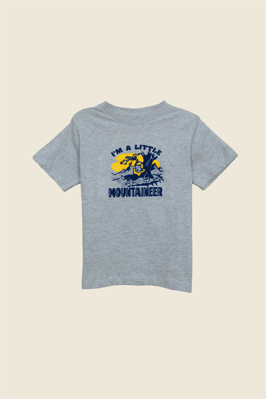 Little Mountaineer Kids Tee, Heather Grey