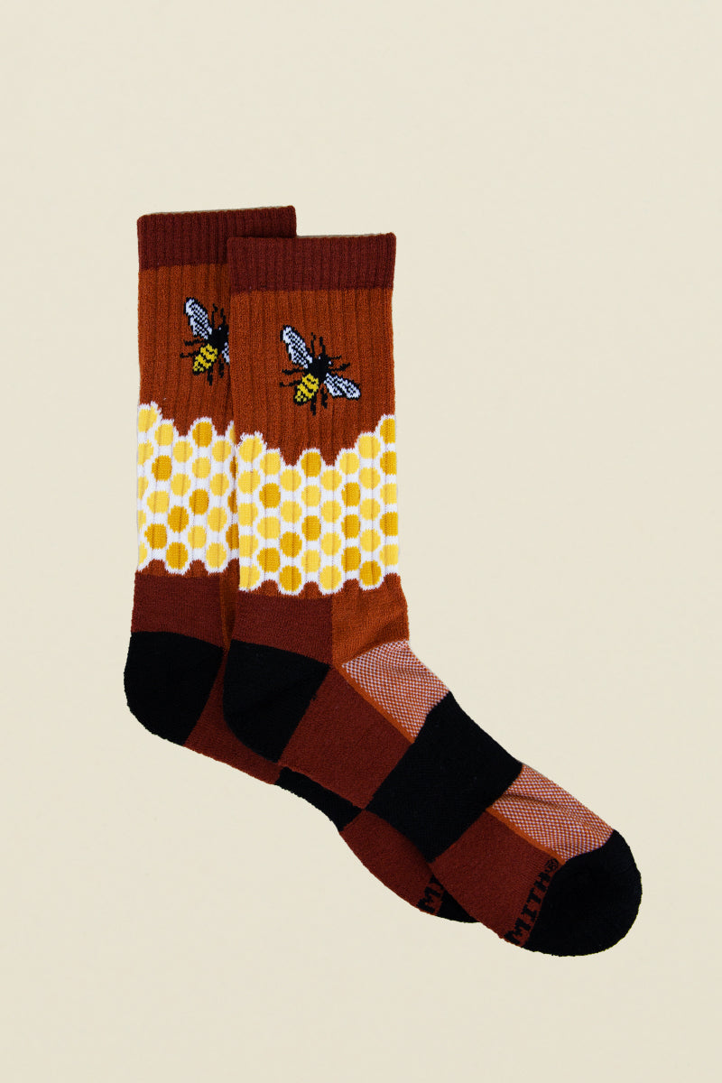 mens home sweet honeycomb socks
