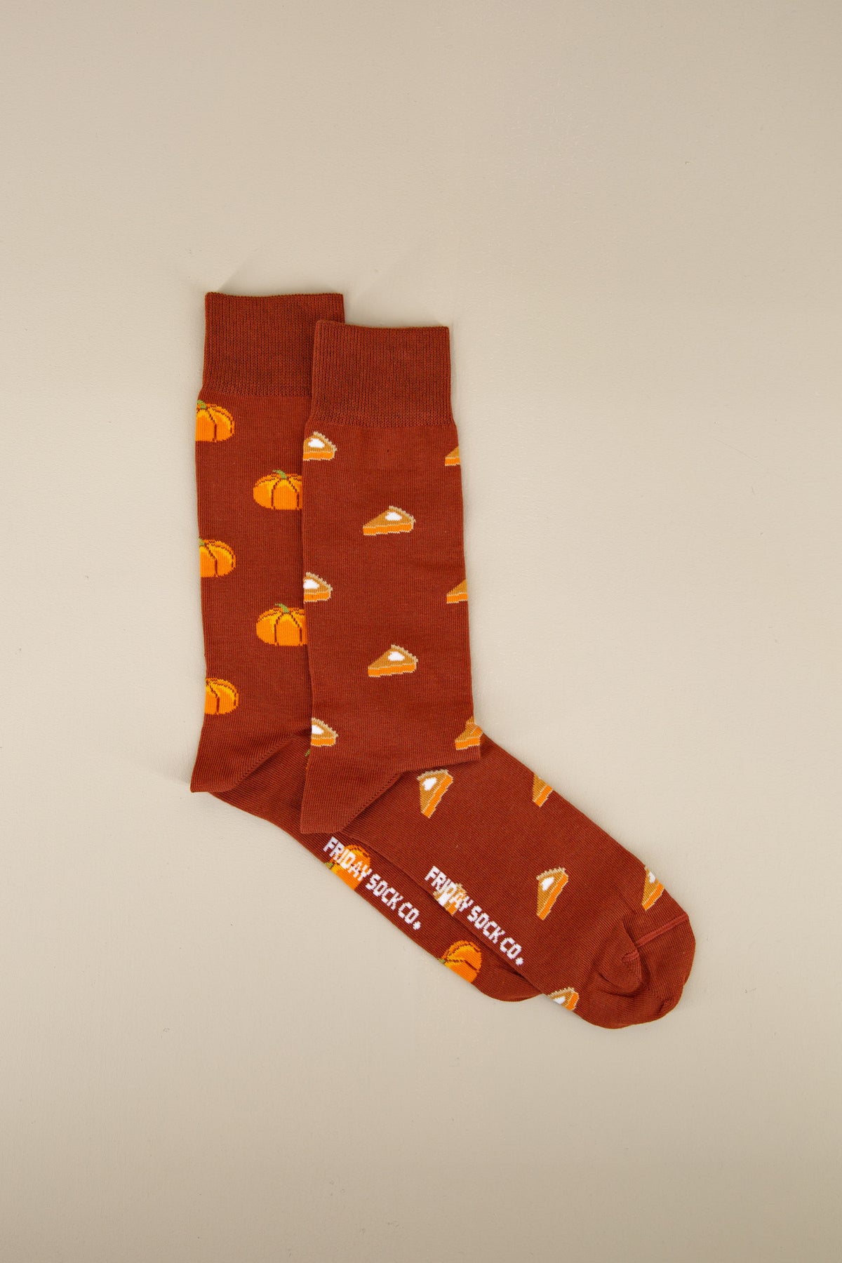 mens pumpkin &amp; pie socks