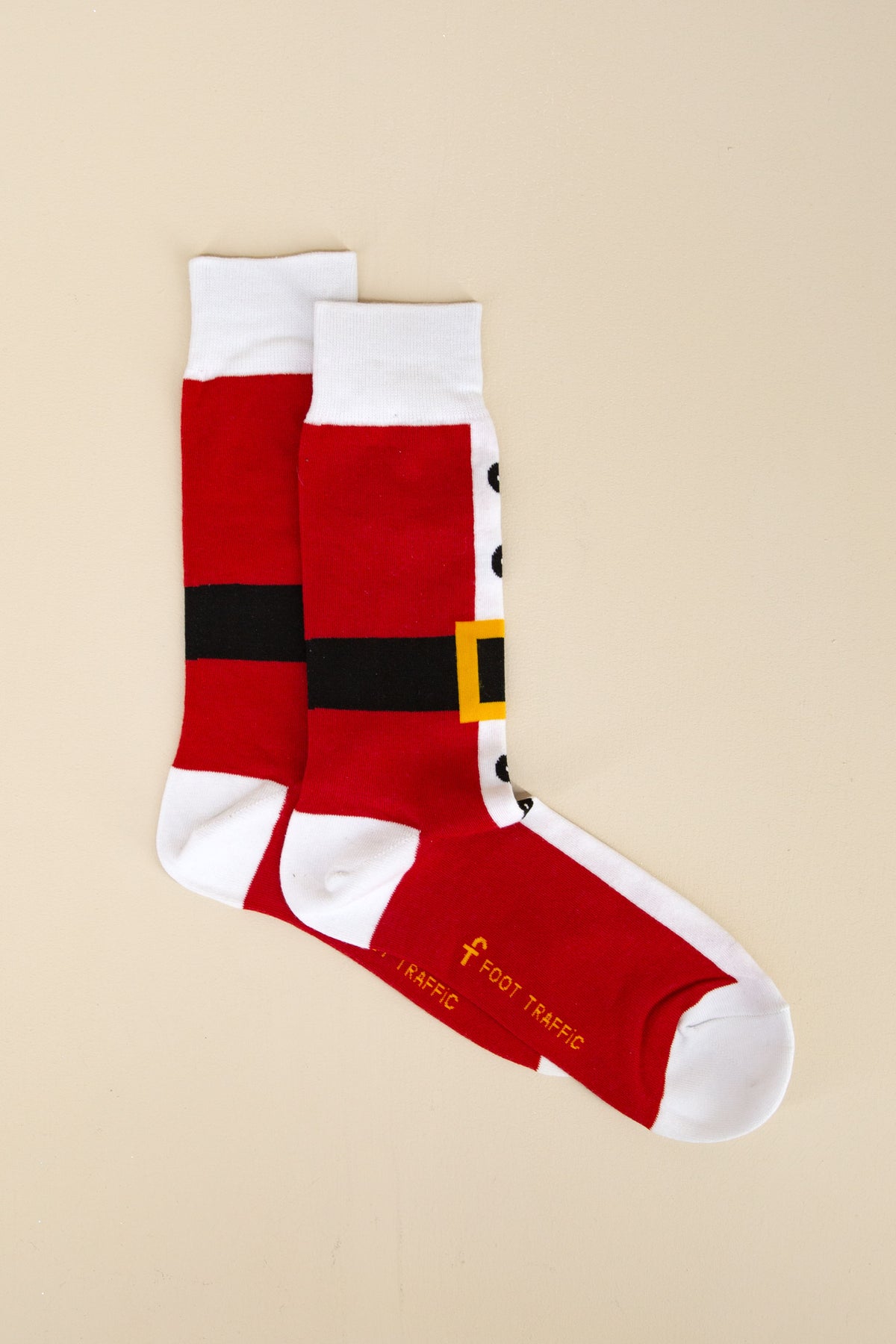 mens santa suit socks, final sale