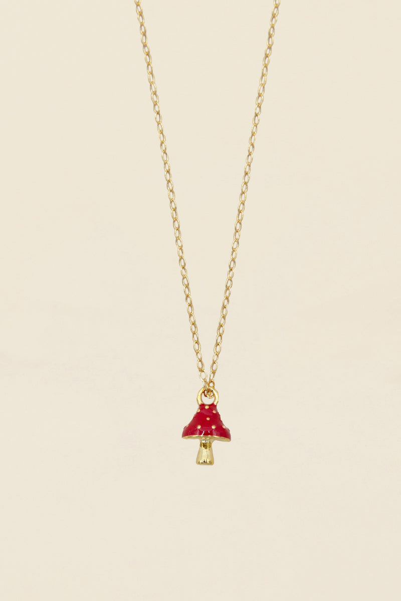 Red Mushroom Necklace