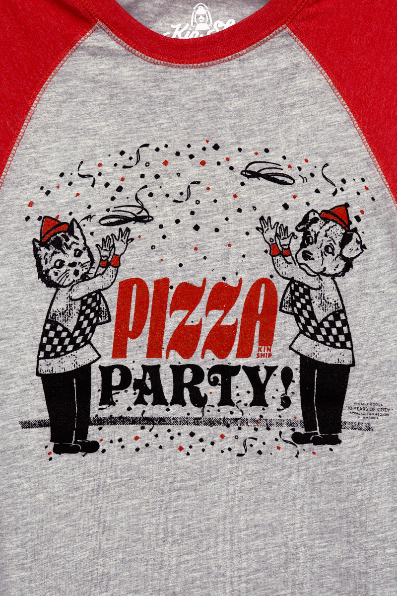 KSG10: Pizza Party Baseball Tee