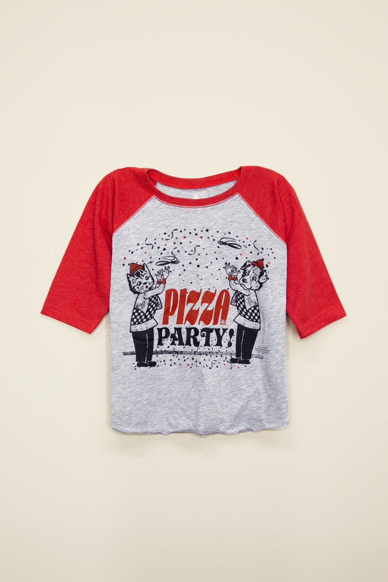 KSG10: Pizza Party Kids Baseball Tee