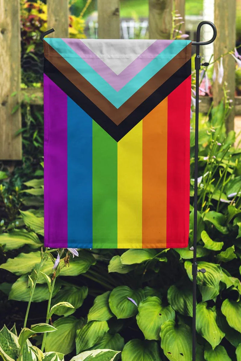progress pride garden flag