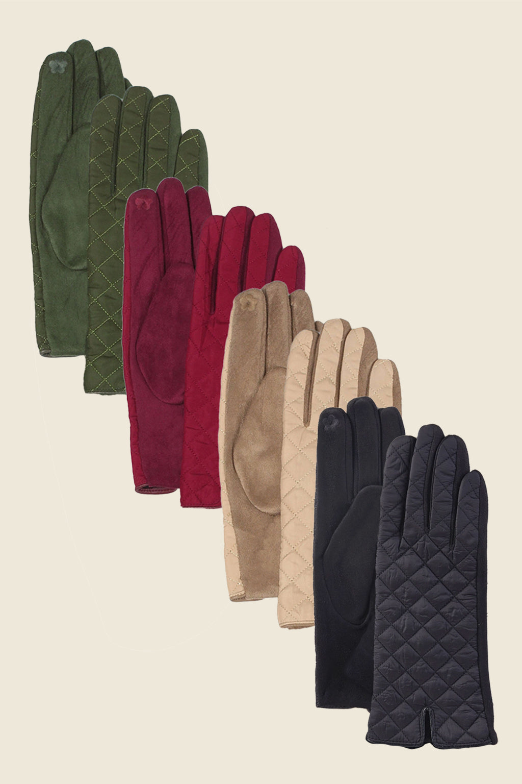 Quilted Touchscreen Gloves