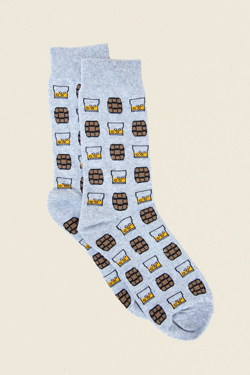 Grey Whiskey Socks Kin Ship Goods