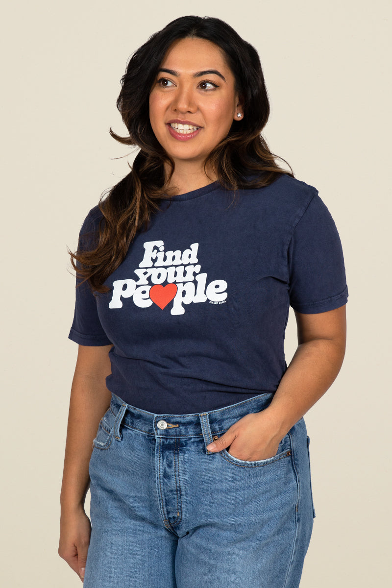 find your people tee, navy