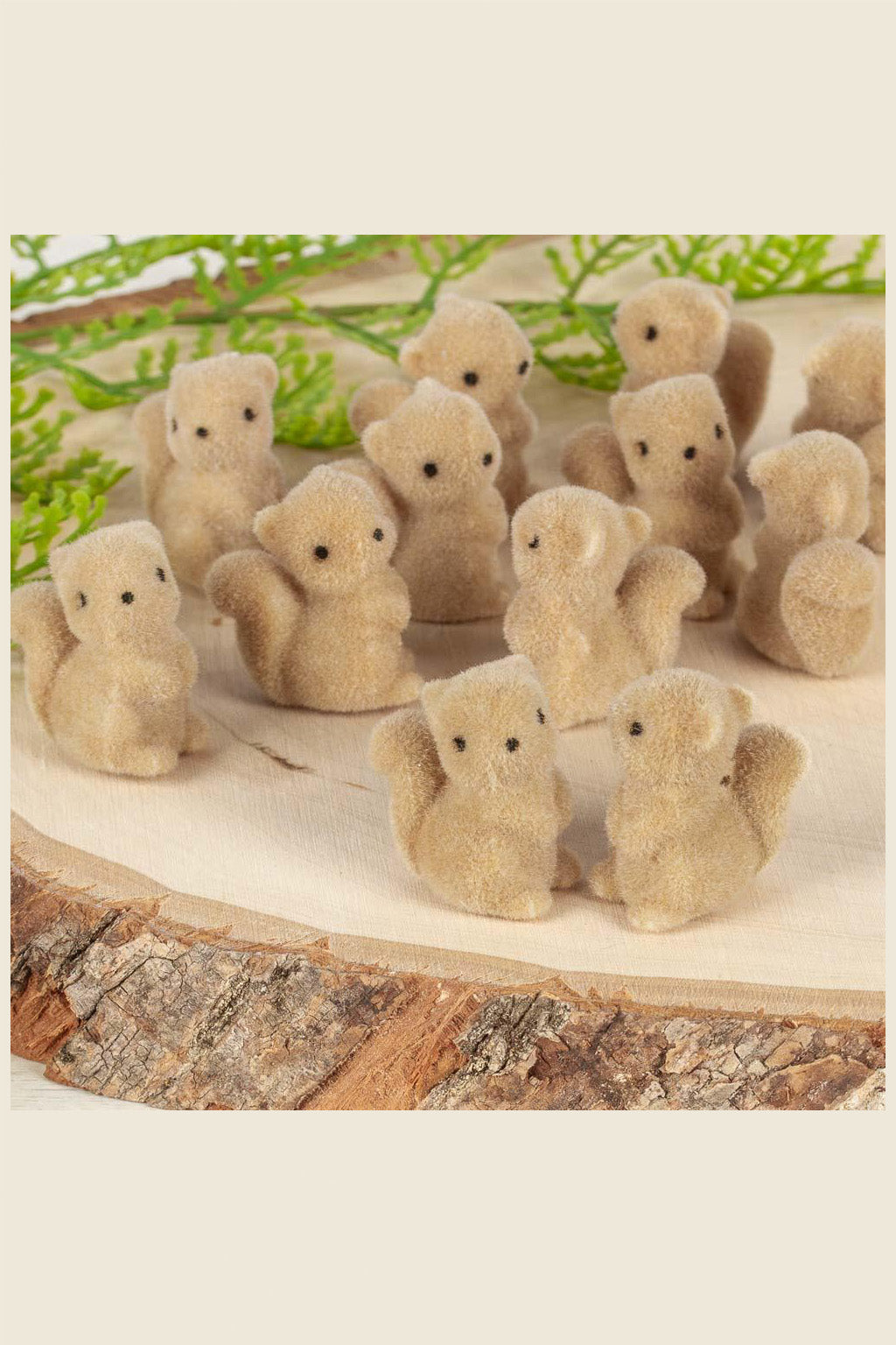 Mini Flocked Squirrel
