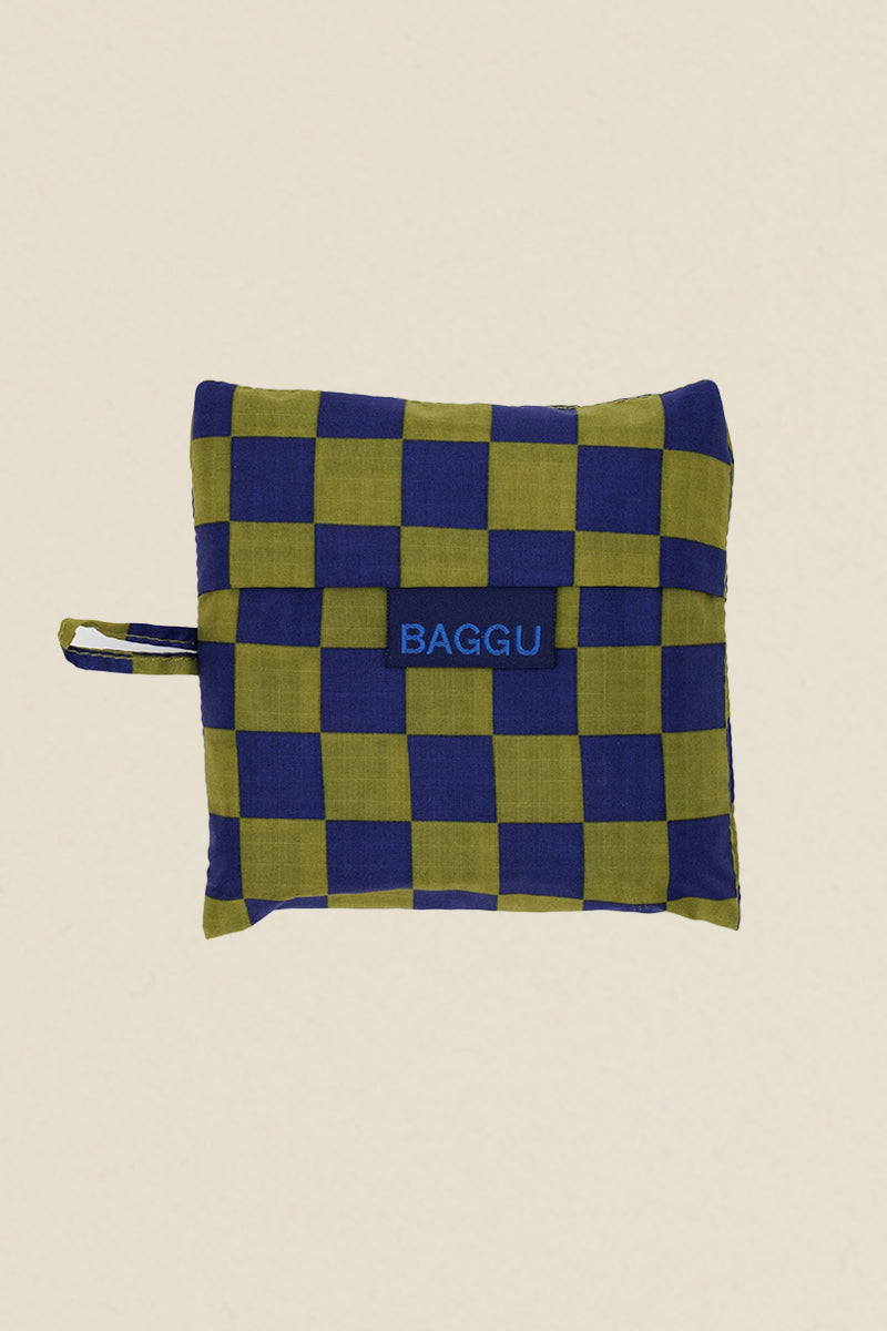 Standard Baggu, Pear Navy Check - Kin Ship Goods