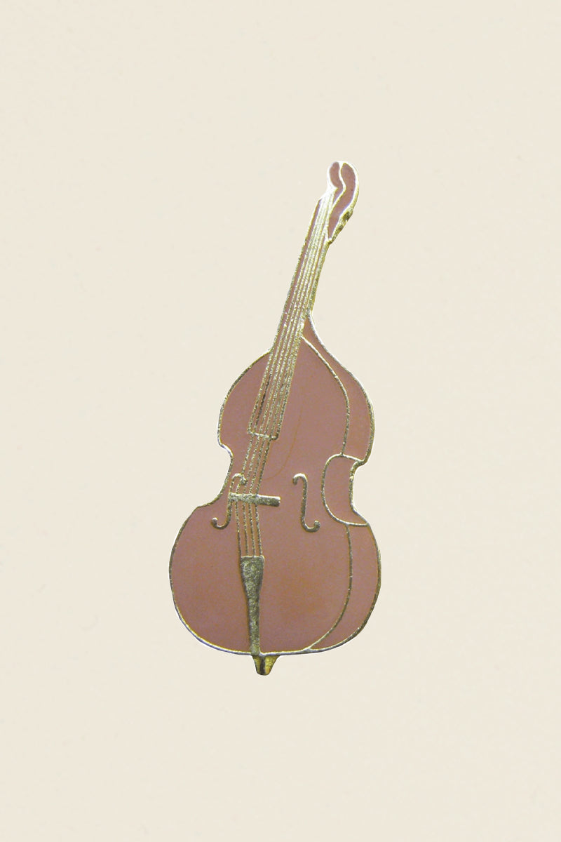 Bass Fiddle Enamel Pin