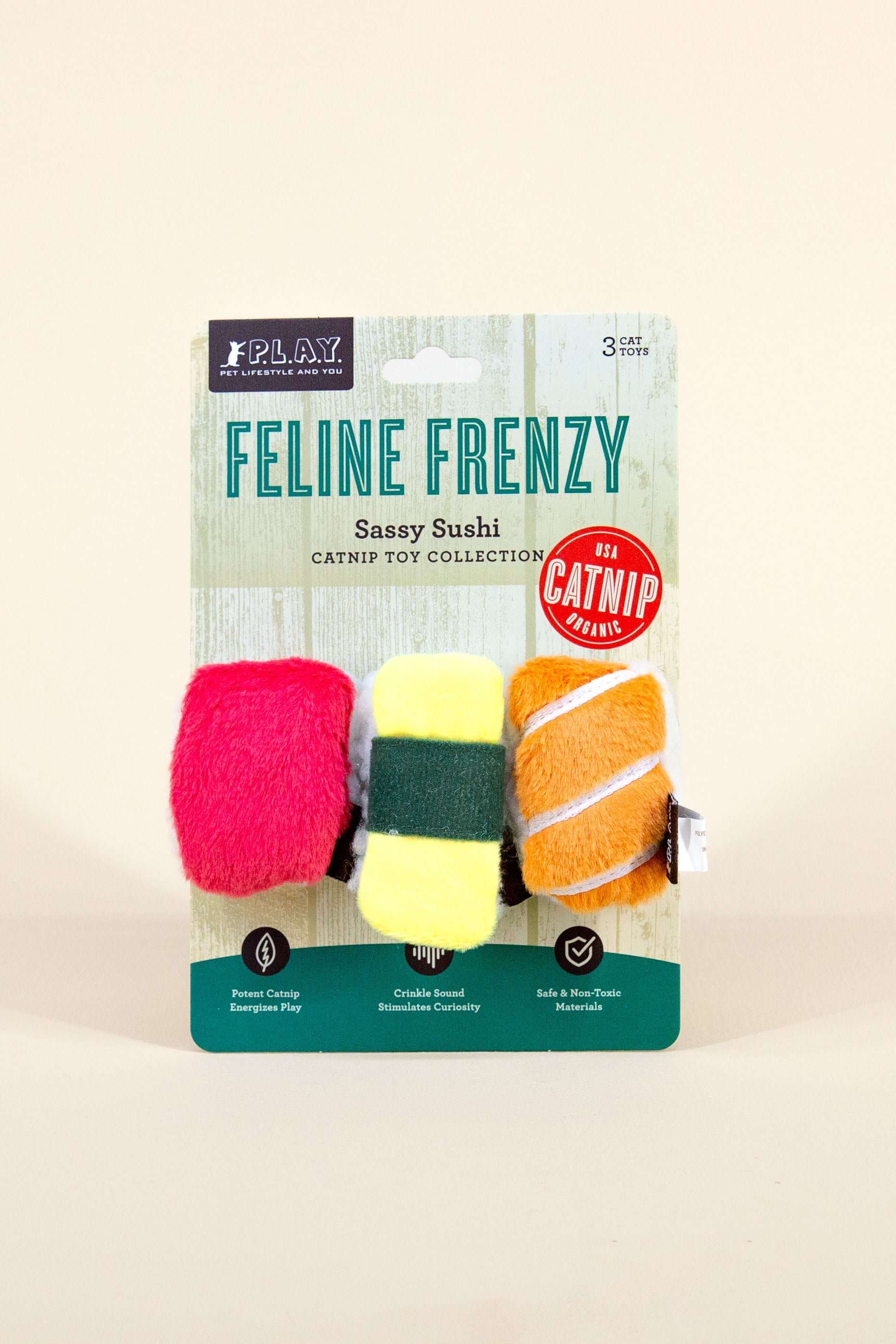 P.L.A.Y. Feline Frenzy Cat Toy - Sassy Sushi