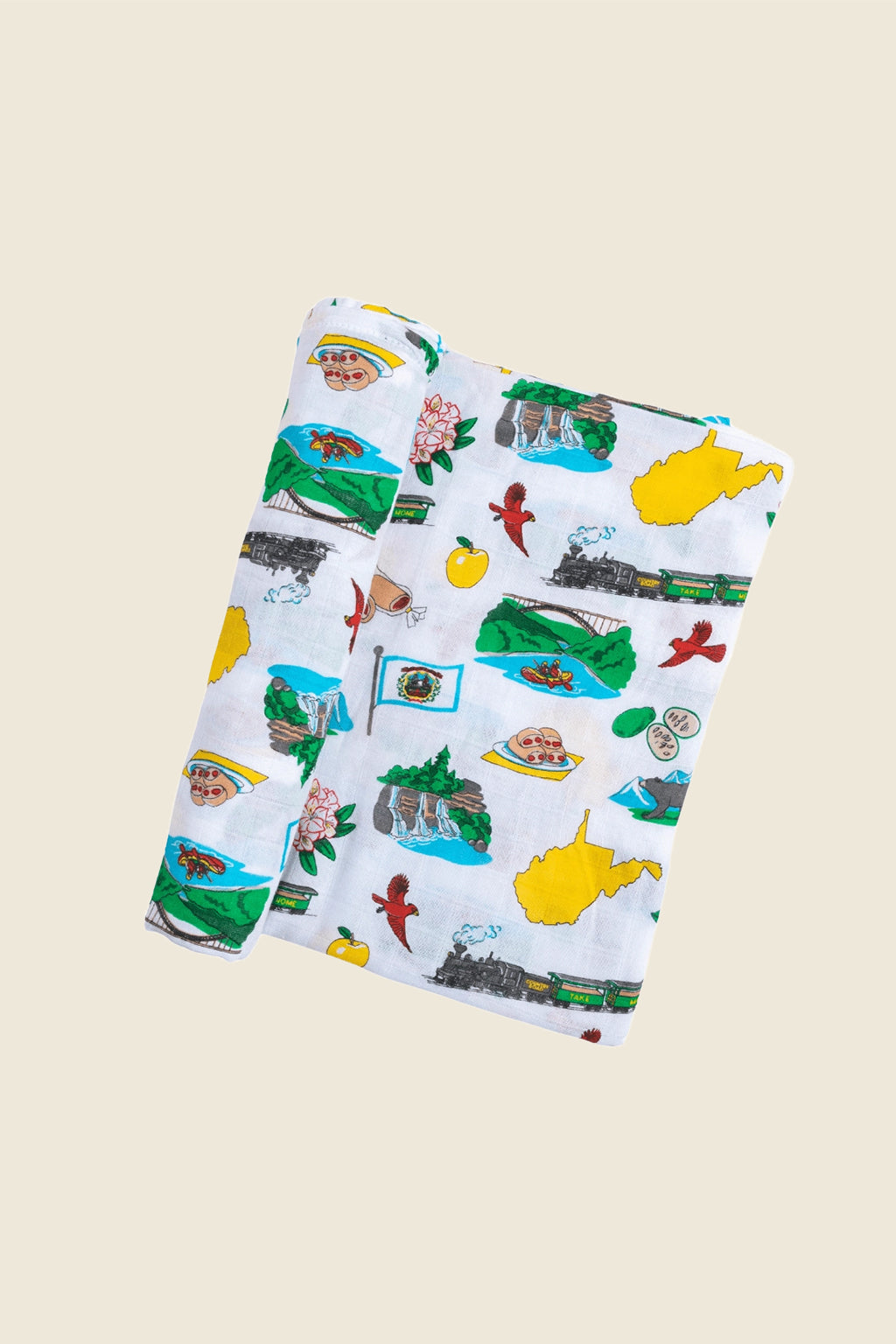 West Virginia Muslin Swaddle Blanket