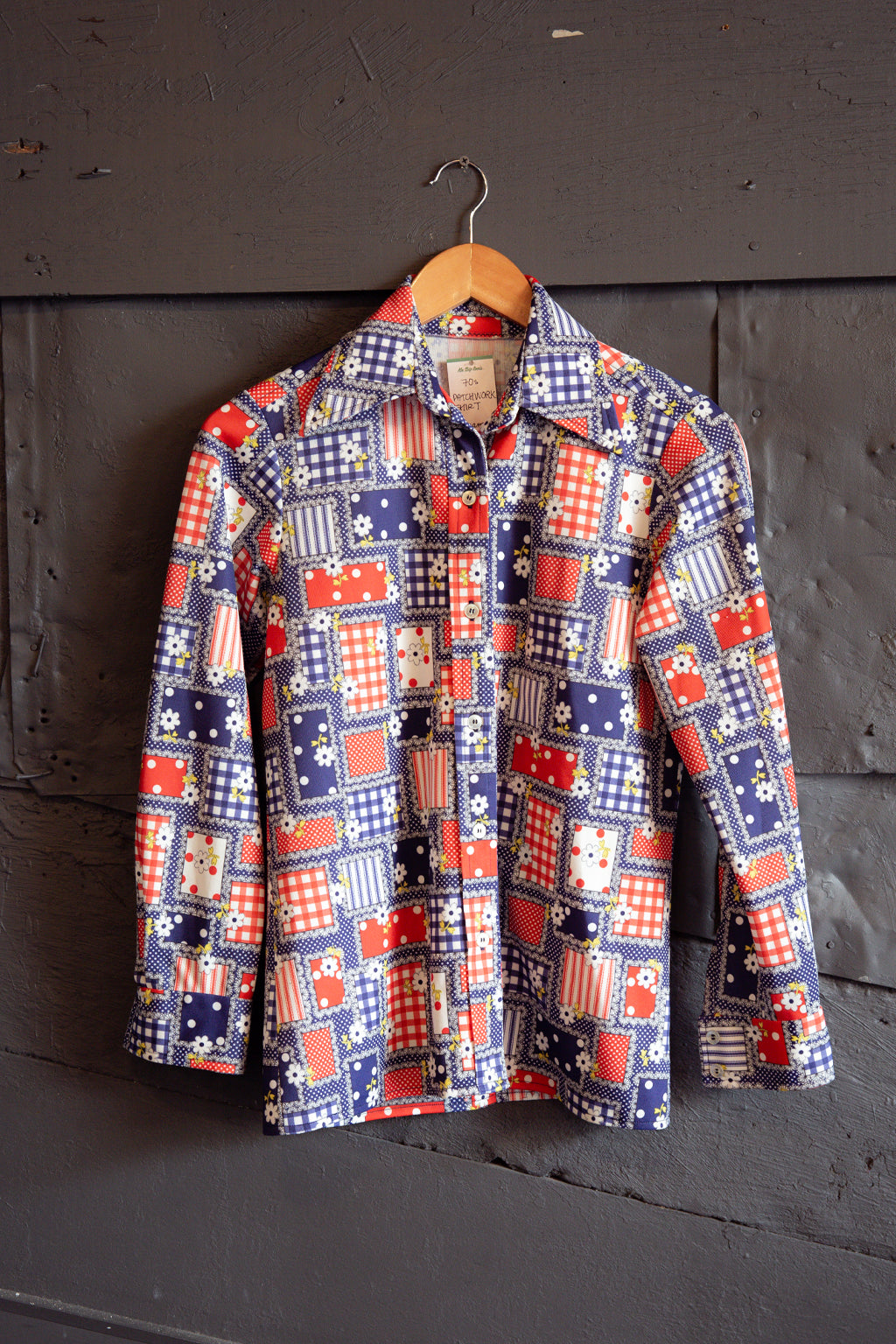 Vintage 70s Patchwork Shirt | Kin Ship Goods Vintage 70s Patchwork Shirt | Kin Ship Goods