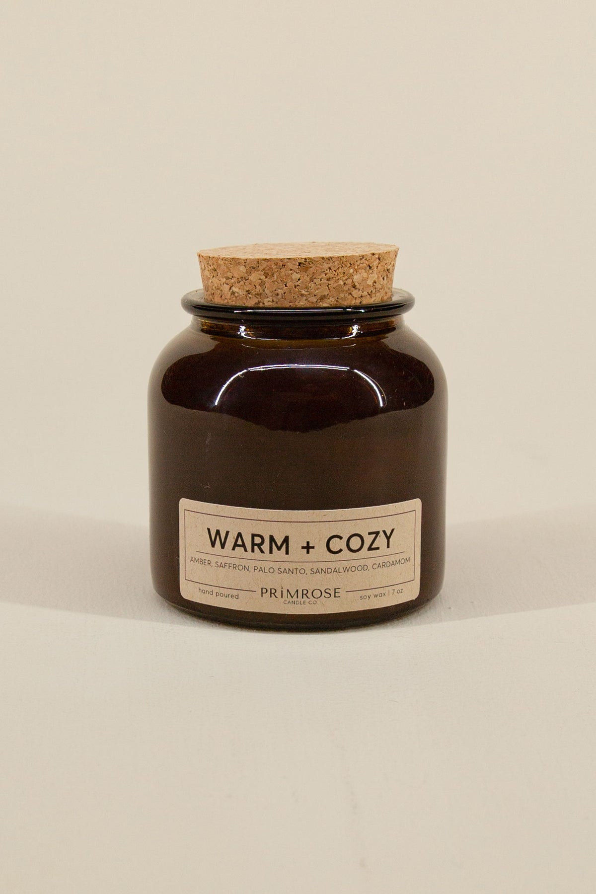 warm &amp; cozy candle