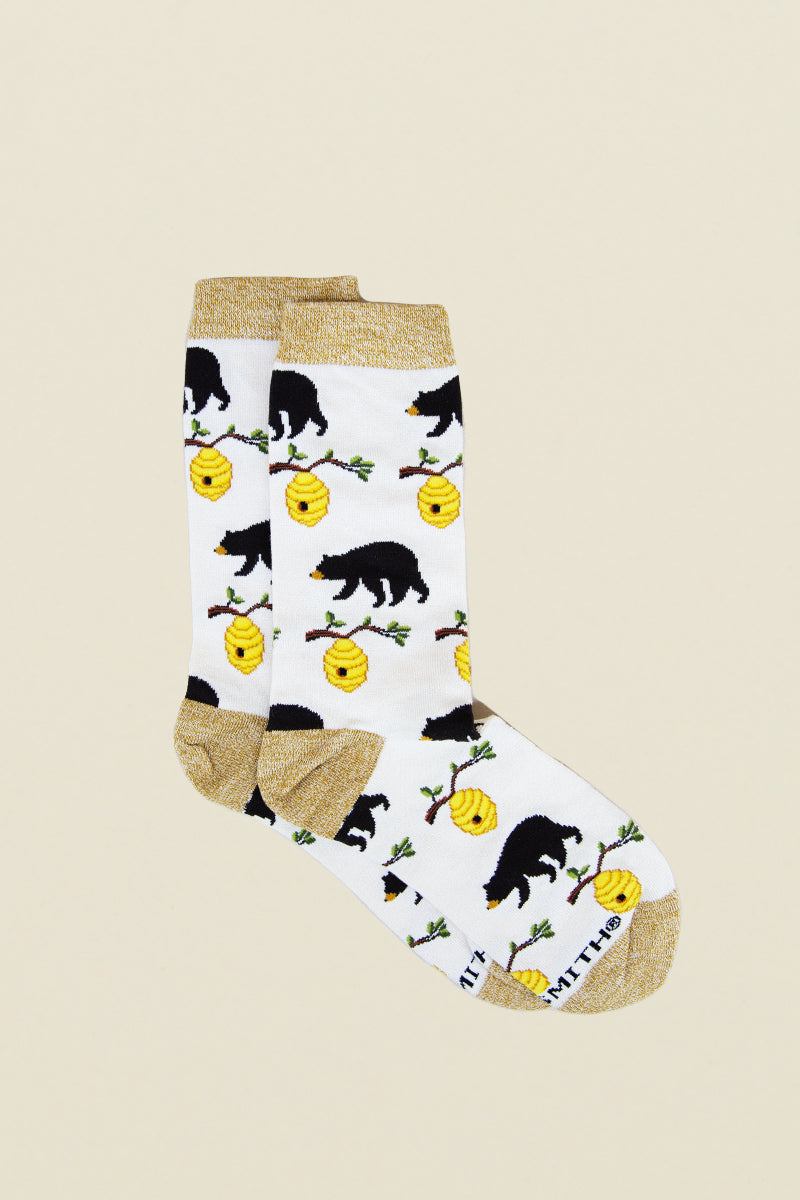 womens bears &amp; bees socks