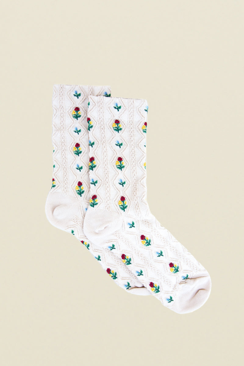 womens floral socks