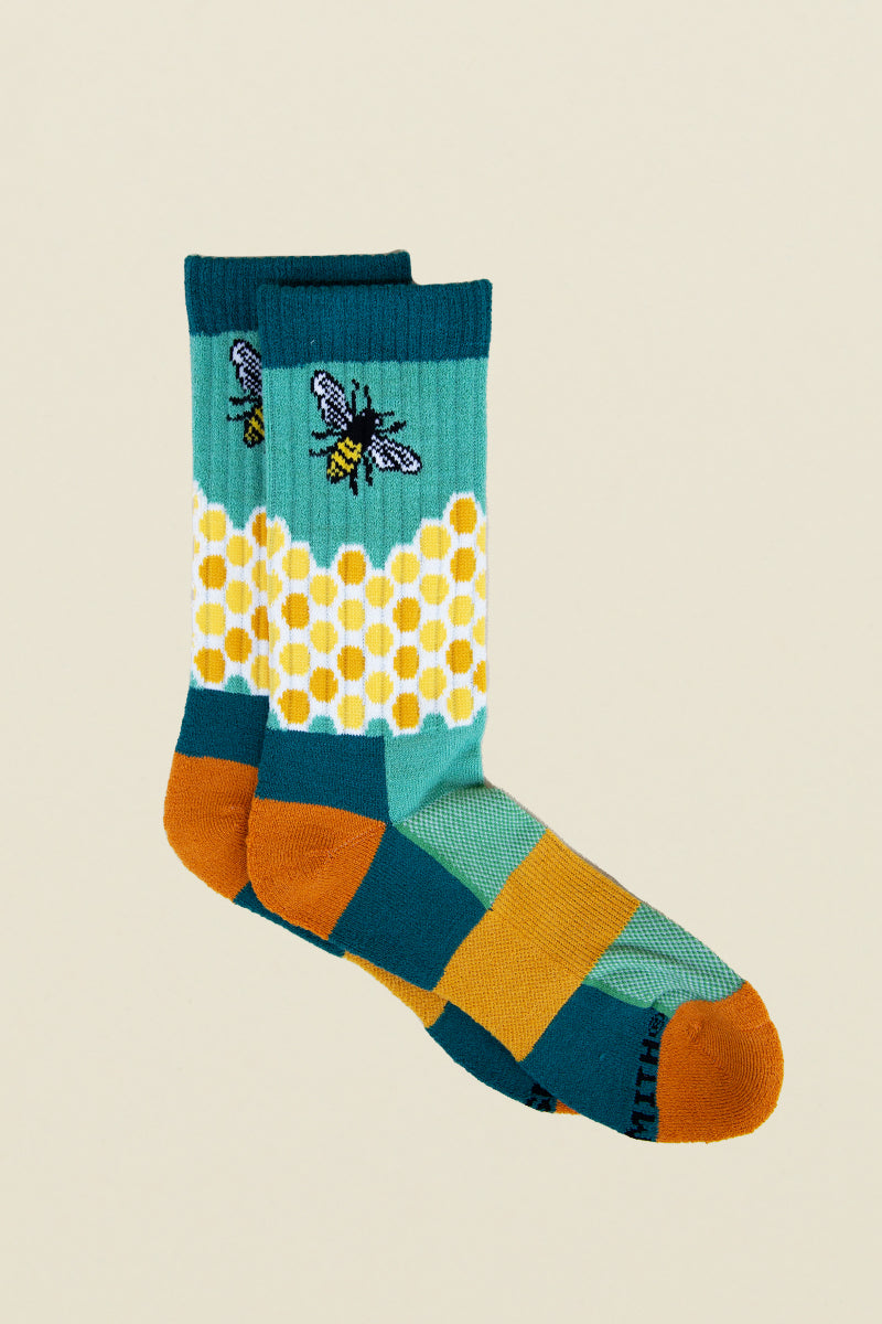 womens home sweet honeycomb socks