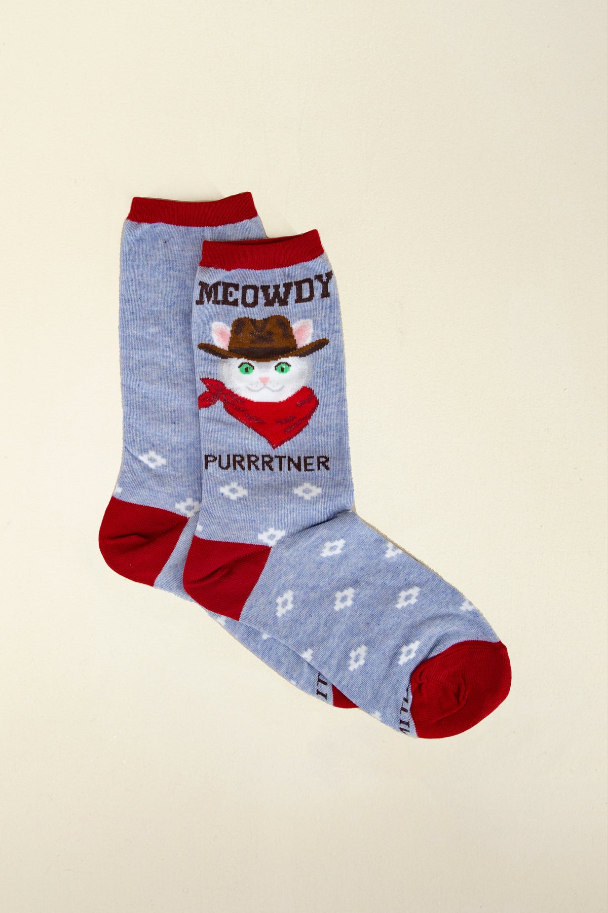 womens meowdy purrrtner socks