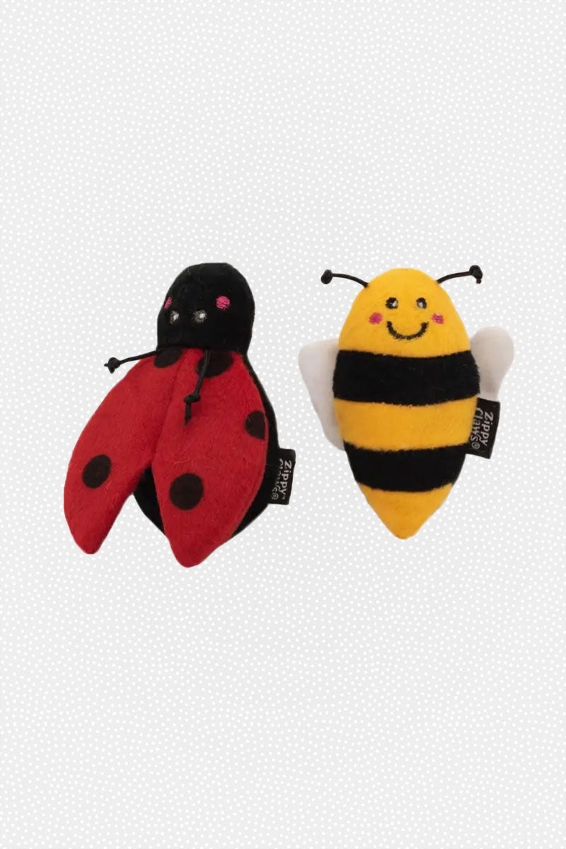ladybug &amp; bee cat toy, final sale