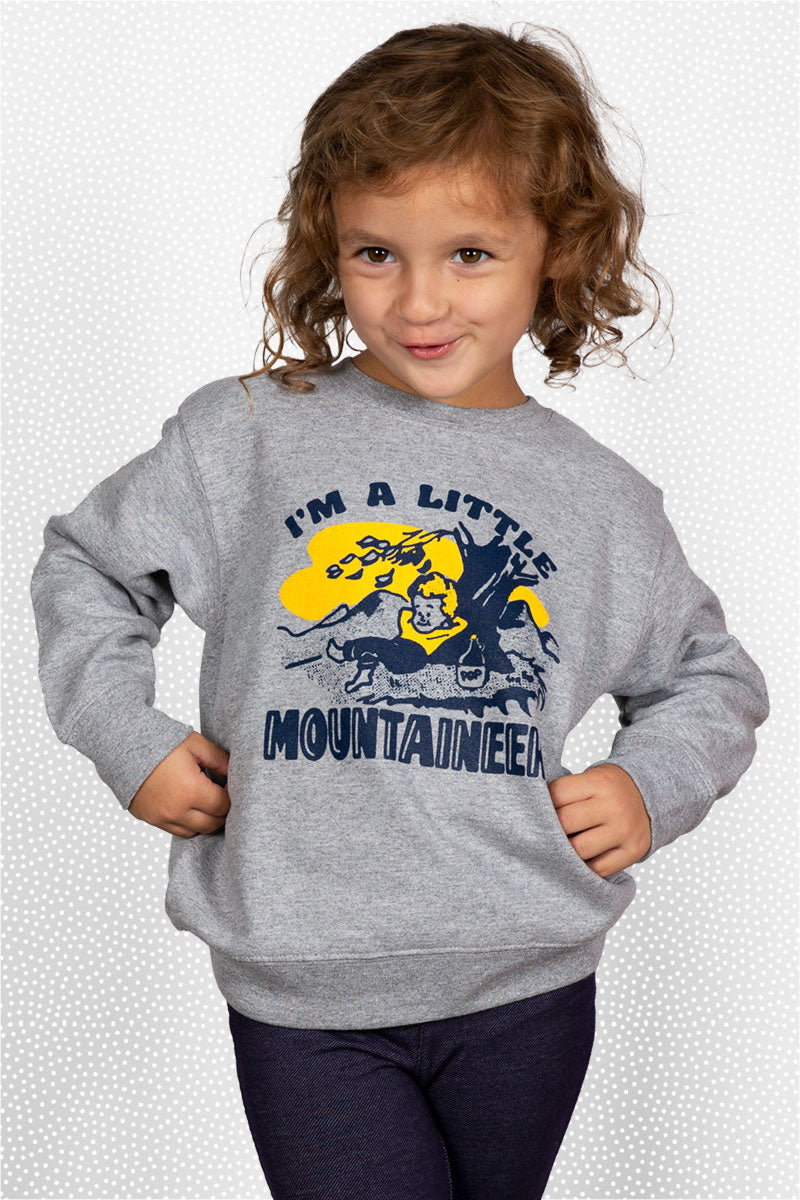 little mountaineer kids sweatshirt