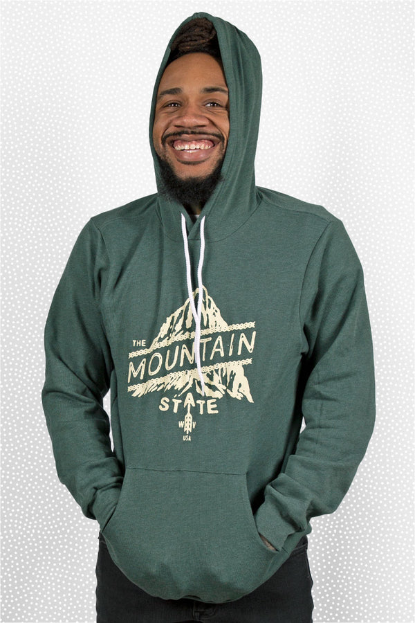 mountain state pullover hoodie - Kin Ship Goods